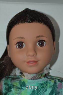 American Girl- Kavi 18 Doll, Yoga, Bollywood, Pj Outfits & Accessories-nib