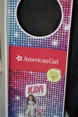 American Girl- Kavi 18 Doll, Yoga, Bollywood, Pj Outfits & Accessories-nib