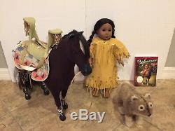 American Girl Kaya Collection-Doll, Horse With Saddle, Tatlo Dog, Beforever Book