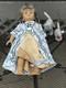 American Girl Kirsten Doll with Grey Cat and Kitten Silver/Gold Kimono Outfit