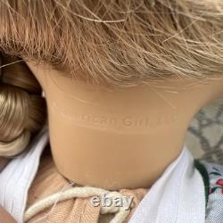 American Girl Kirsten Doll with Grey Cat and Kitten Silver/Gold Kimono Outfit
