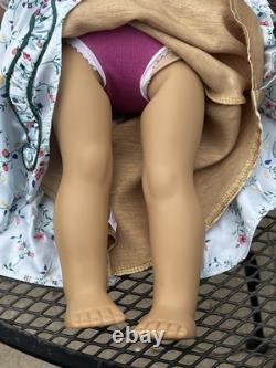 American Girl Kirsten Doll with Grey Cat and Kitten Silver/Gold Kimono Outfit