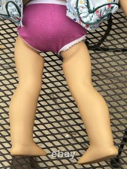 American Girl Kirsten Doll with Grey Cat and Kitten Silver/Gold Kimono Outfit