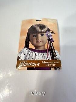 American Girl Kirsten Midsummer Outfit Complete with Dress, Basket, Flowers RARE