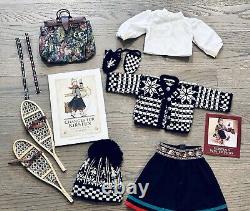 American Girl Kirsten Winter Story Woolens, Snowshoes, Carpetbag, Blouse, Skirt