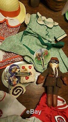 American Girl Kit 7 Retired Outfits With Hobo Accessories And Party Treats Nice