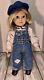 American Girl Kit Kittredge Denim Overall Hobo Outfit Complete EUCFREE SHIPPING
