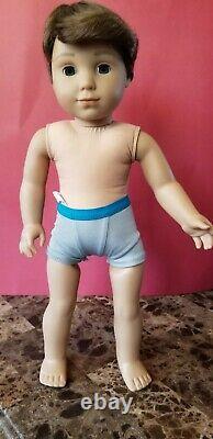 American Girl LOGAN EVERETT -1st Boy 18 Doll Retired 2017 XLNT Condition