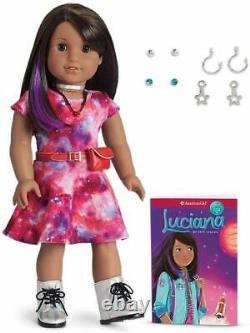 American Girl LUCIANA VEGA DOLL BOOK Girl of the Year Astronaut Pierced ears