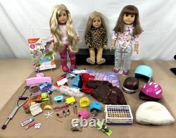 American Girl Large Lot 18 3 Dolls + Clothing & Accessories