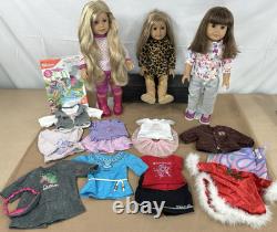American Girl Large Lot 18 3 Dolls + Clothing & Accessories