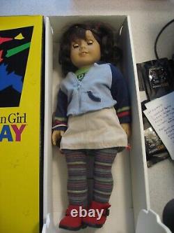 American Girl Lindsey 18 Doll with Meet Outfit, Book, and Stand