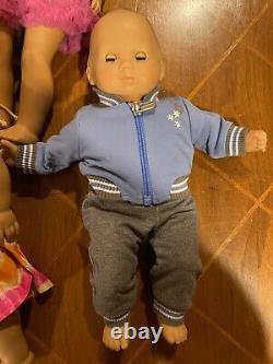 American Girl Lot Five Dolls Plus Loads Of Accessories Crutches Dogs Shoes READ