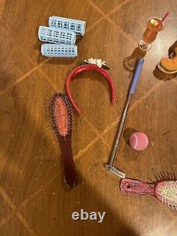 American Girl Lot Five Dolls Plus Loads Of Accessories Crutches Dogs Shoes READ
