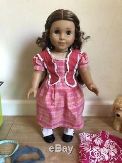 American Girl Lot Retired Marie Grace Doll, Salon, Clothes, Dog, Accessories Ect