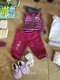 American Girl Lot Retired Marie Grace Doll, Salon, Clothes, Dog, Accessories Ect