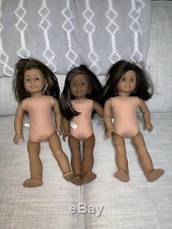 American Girl Lot of 3 African-American Dolls