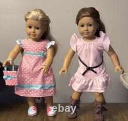American Girl Lot of 4 Dolls Mary Ellen, Isabelle, McKenna, Truly me #23 Retired