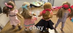 American Girl Lot of 4 Dolls Mary Ellen, Isabelle, McKenna, Truly me #23 Retired