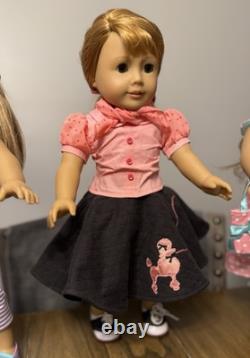 American Girl Lot of 4 Dolls Mary Ellen, Isabelle, McKenna, Truly me #23 Retired