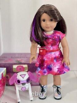 American Girl Luciana GOY 2018 Dressed in Her Meet Dress & her Robot Dog & Book