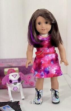 American Girl Luciana GOY 2018 Dressed in Her Meet Dress & her Robot Dog & Book