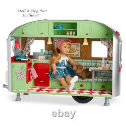 American Girl MARYELLEN'S AIRSTREAM TRAVEL TRAILER Camper complete NO DOLL, DOG