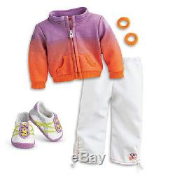 American Girl MCKENNA'S Starter Collection DOLL Practice Wardrobe WARM UP SET +