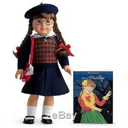 American Girl MOLLY DOLL + Molly's ACCESSORIES + book hat purse Emily's friend