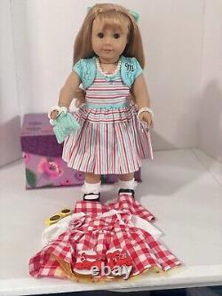 American Girl Mary Ellen Dressed in her Meet Outfit & Book