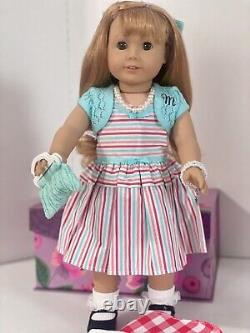 American Girl Mary Ellen Dressed in her Meet Outfit & Book