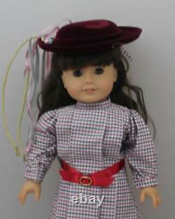 American Girl Meet Samantha 18 Doll Retired +accessories Brooch Book Coin Hanky