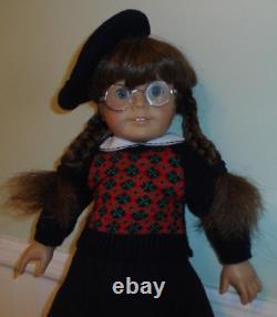 American Girl Molly Doll w Glasses Meet Outfit Pleasant Company many accessories