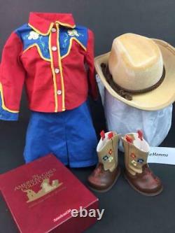 American Girl Molly Dude Ranch OutfitCowboy HatEmbroidered Boots w Box