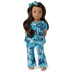 American Girl Nanea 18 Doll Plus Floral Pajamas BRAND NEW IN BOX Hawaiian AG