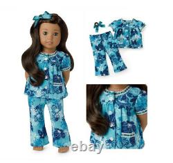 American Girl Nanea 18 Doll Plus Floral Pajamas BRAND NEW IN BOX Hawaiian AG