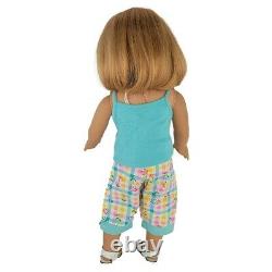 American Girl Nellie 18 Doll Blonde Hair Blue Eyes Freckles Beach Retired