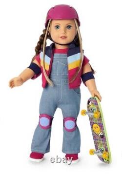 American Girl Nicki Hoffman & Journal Doll With Her Skateboarding Outfit NIB