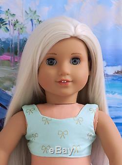 American Girl OOAK JLY/TM Doll Beautifully Custom Unicorn Wig & Grey Eyes