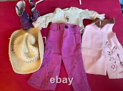 American Girl Of The Year Nicky Nicki Doll Ranch Tie Top Gala Meet Outfits Lot