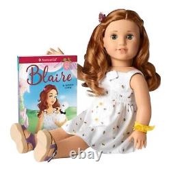 American Girl Of Year BLAIRE DOLL 2019 Meet Outfit Bracelet Hair Flower BOX NEW
