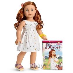 American Girl Of Year BLAIRE DOLL 2019 Meet Outfit Bracelet Hair Flower BOX NEW