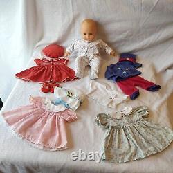 American Girl Original Bitty Baby Doll withWicker Suitcase, Clothes, Accessories
