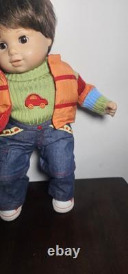 American Girl PC Bitty Baby Twins Brown Boy Girl Dolls Playdate Outfit EUC Mint