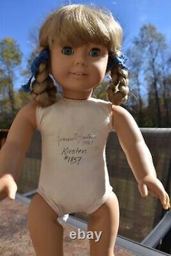 American Girl/Pleasant Company 1987 KIRSTEN doll signed/numbered-original braids