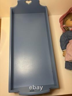 American Girl Pleasant Company 1997 Kirsten Larson Doll, Bed, Pajamas, Books EUC