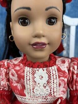 American Girl Pleasant Company Customized Josefina Doll with Dress & Accessories