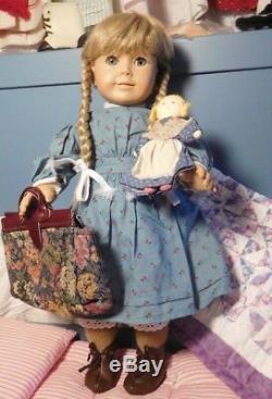 American Girl Pleasant Company Doll Kirsten Restrung Trunk Bed LOT