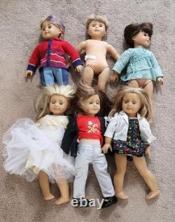 American Girl Pleasant Company Doll Lot Of 6