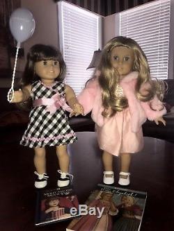 American Girl Pleasant Company Doll lot of 2 dolls Elizabeth and Molly, Books